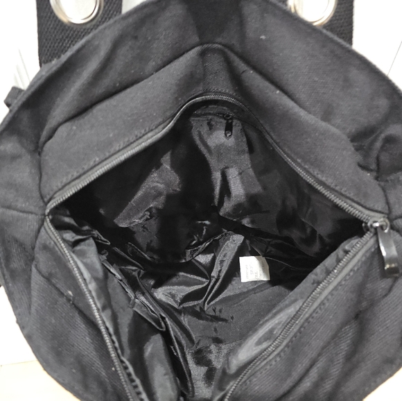 Y2K Style Punk Goth Voodoo Vixen Grommet O-Ring Black Silver Buckle Purse Bag - Picture 7 of 12